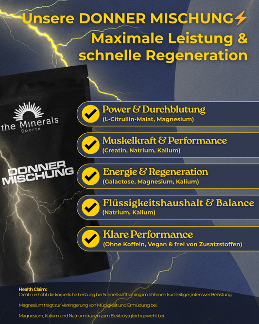 Vorteile der Elektrolyt Mischung Donner Mischung fuer maximale Power