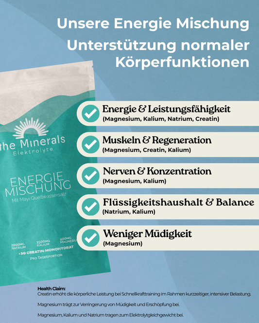 Energie ohne Koffein durch die Mischung