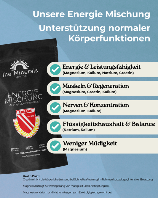 Energie Mischung Cotton fuer Muskeln