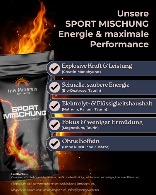 Sport Mischung 425g - Elektrolyte mit Creatin & Taurin für den täglichen Sport