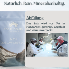500g Quellwasser-Salz - 100% natürlich & unbehandelt, handabgefüllt