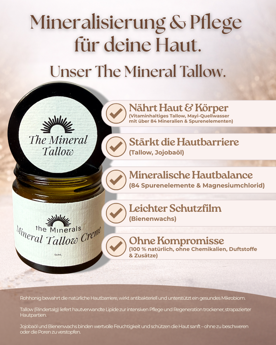 The Mineral Tallow (60 ML) - Natürliche Hautpflege mit Mineralien