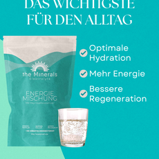 Energie Mischung ohne Koffein - 375g Elektrolyt Energie-Booster mit Creavitalis®
