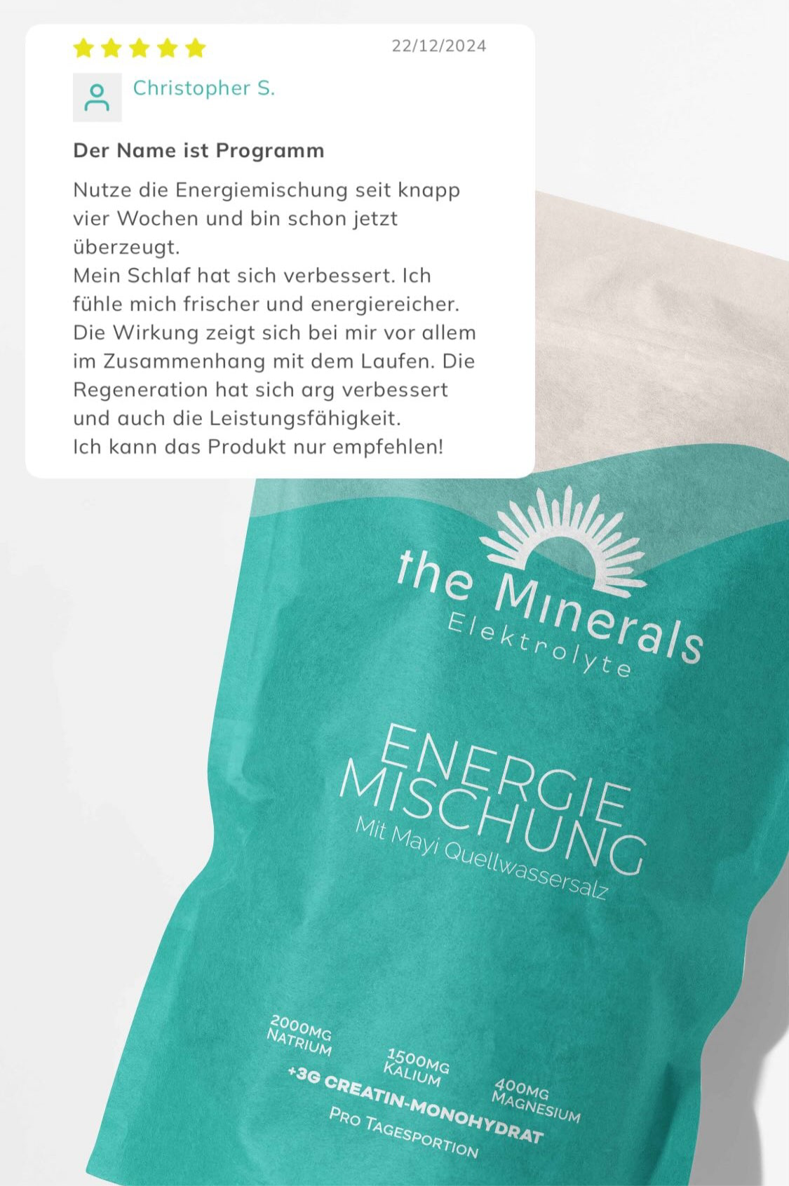 Energie Mischung Elektrolyte mit Creavitalis® 375g