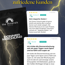 Positive Testimonials der Kunden für das Produkt Donner Mischung