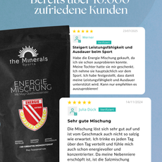 Energie Mischung fuer sportler und athleten