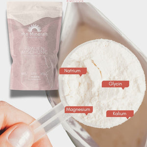 450g Frauen Mischung - Elektrolyte Pulver mit Glycin (mild & süß, ohne Zucker)