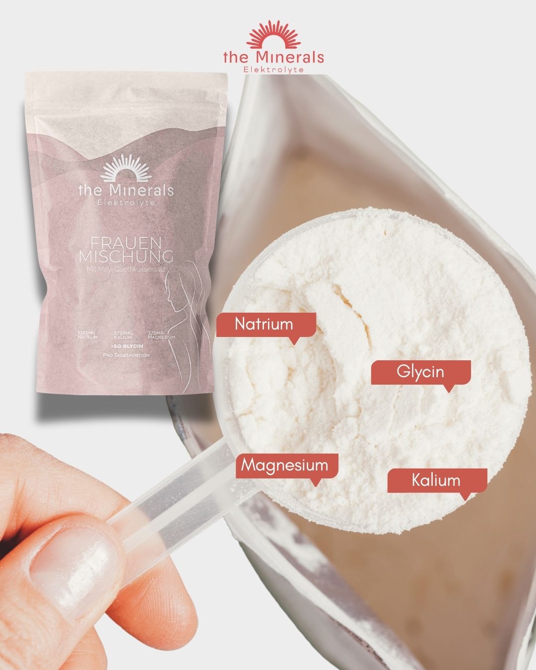 450g Frauen Mischung - Elektrolyte mit Glycin (ohne Zucker) für Frauen