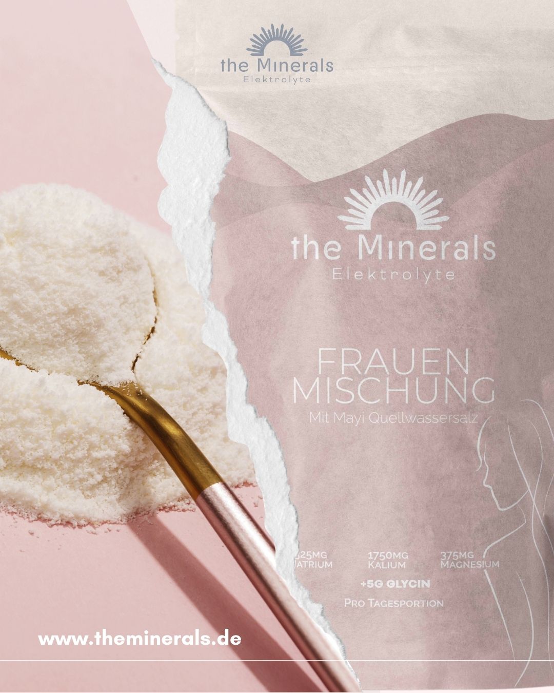 450g Frauen Mischung - Elektrolyte mit Glycin (ohne Zucker) für Frauen