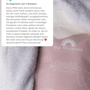 450g Frauen Mischung - Elektrolyte Pulver mit Glycin (mild & süß, ohne Zucker)