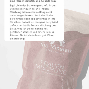 450g Frauen Mischung - Elektrolyte Pulver mit Glycin (mild & süß, ohne Zucker)