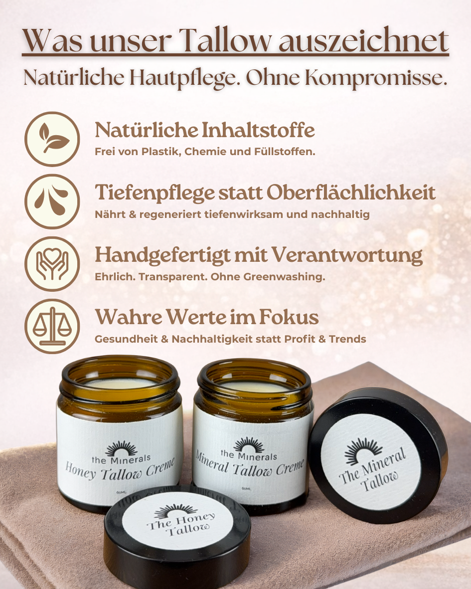 Natürliche Tallow Creme ohne Zusatzstoffe