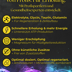 Regenerations Mischung 400g - Elektrolyte mit Glycin, L-Glutamin & Taurin für optimale Regeneration