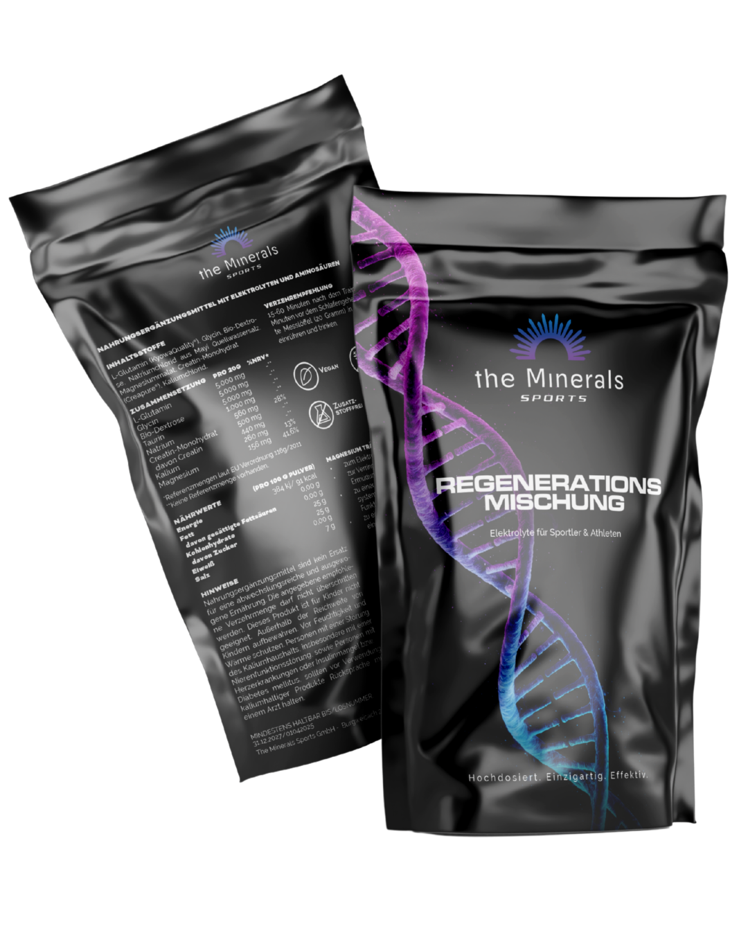 Regenerations Mischung - Elektrolyte mit Glycin, L-Glutamin & Taurin für optimale Regeneration