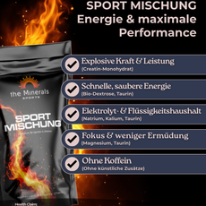 Sport Mischung 425g - Elektrolyte mit Creatin & Taurin für den täglichen Sport