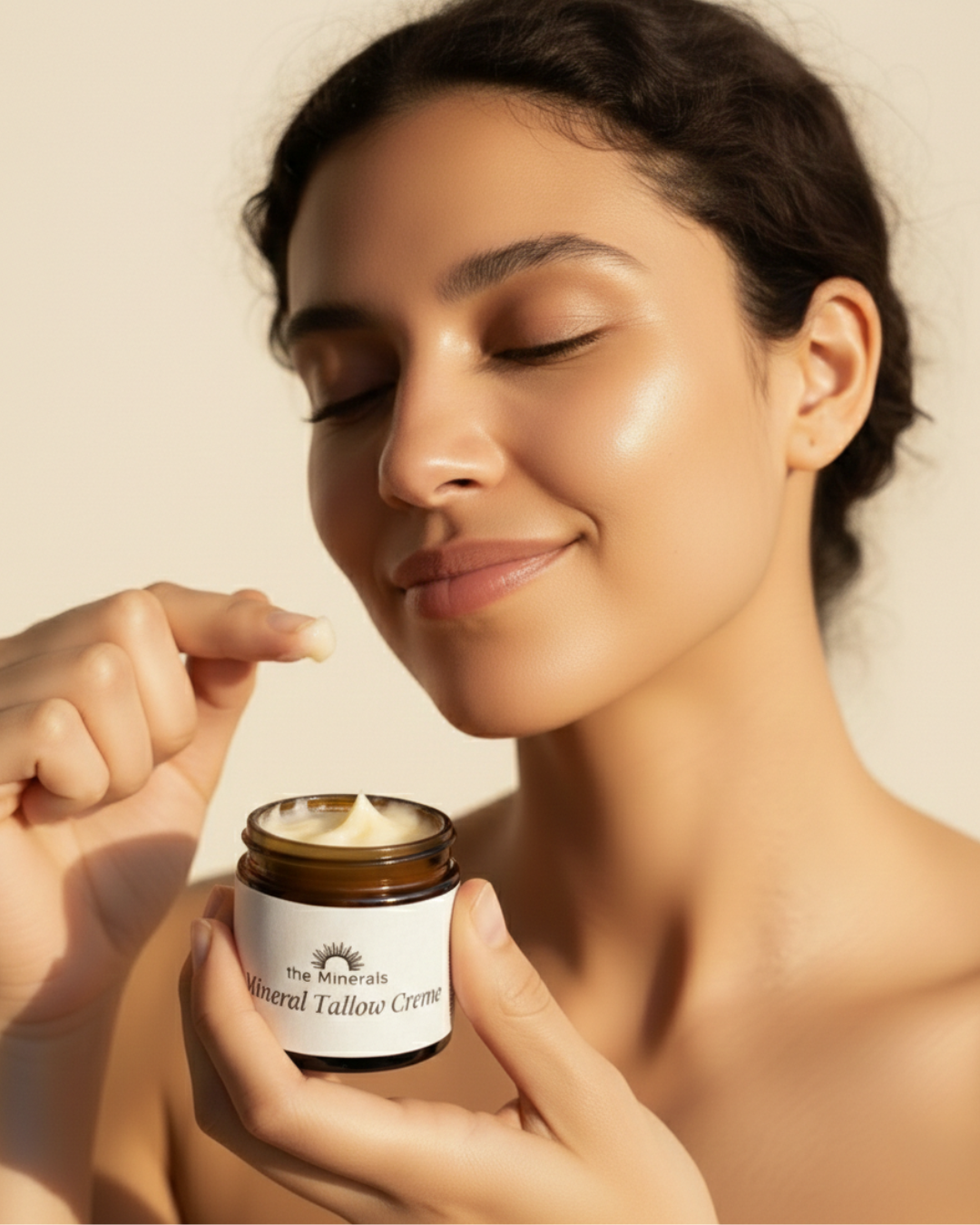 Tallow Creme Textur und Konsistenz Nahaufnahme