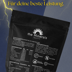Elektrolyt Mischung für Athleten Rückseite der Donner Mischung