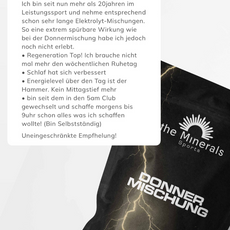 Die Donner Mischung – vegane Elektrolyt Mischung für Sportler, mit Creatin 