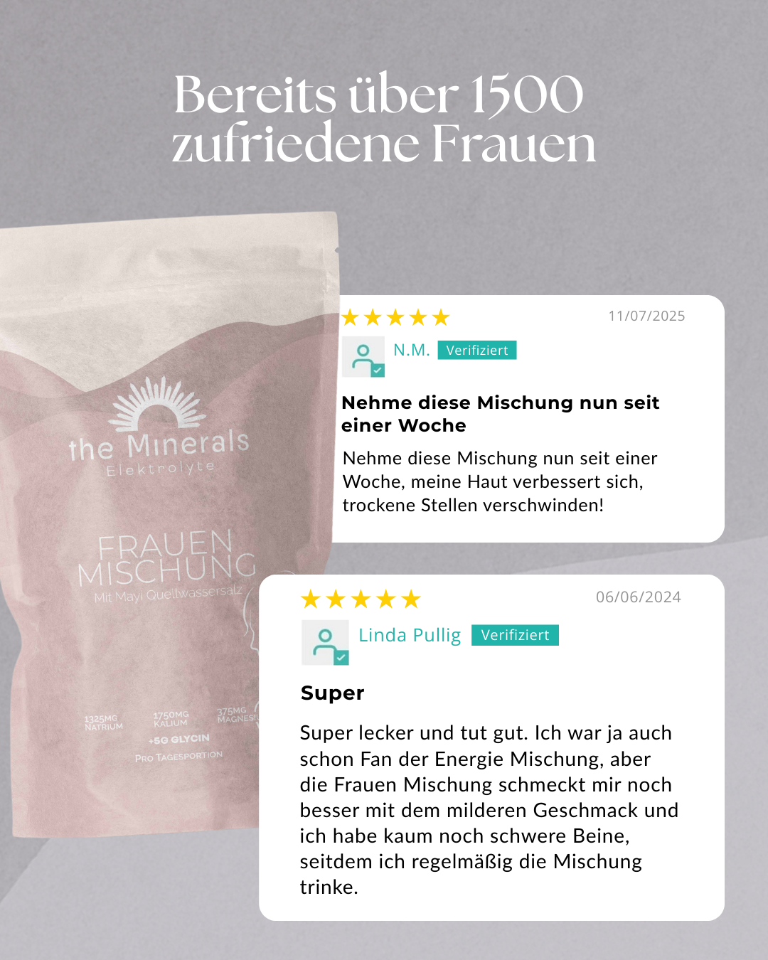 Testimonials der Frauen Mischng